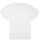 Pacote com 5 camisetas Hugo Boss masculinas autênticas com gola redonda, tamanho pequeno, brancas