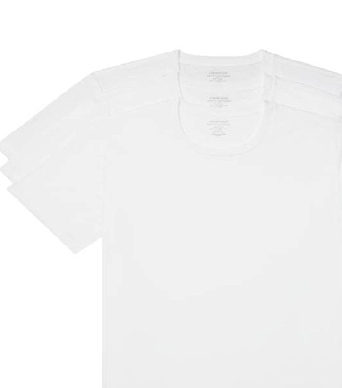 Pacote com 5 camisetas Hugo Boss masculinas autênticas com gola redonda, tamanho pequeno, brancas