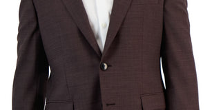 Hugo Boss Men's Modern Fit Super Flex Suit Jacket Red Size 36