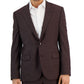 Jaqueta masculina Hugo Boss Modern Fit Super Flex vermelha tamanho 42