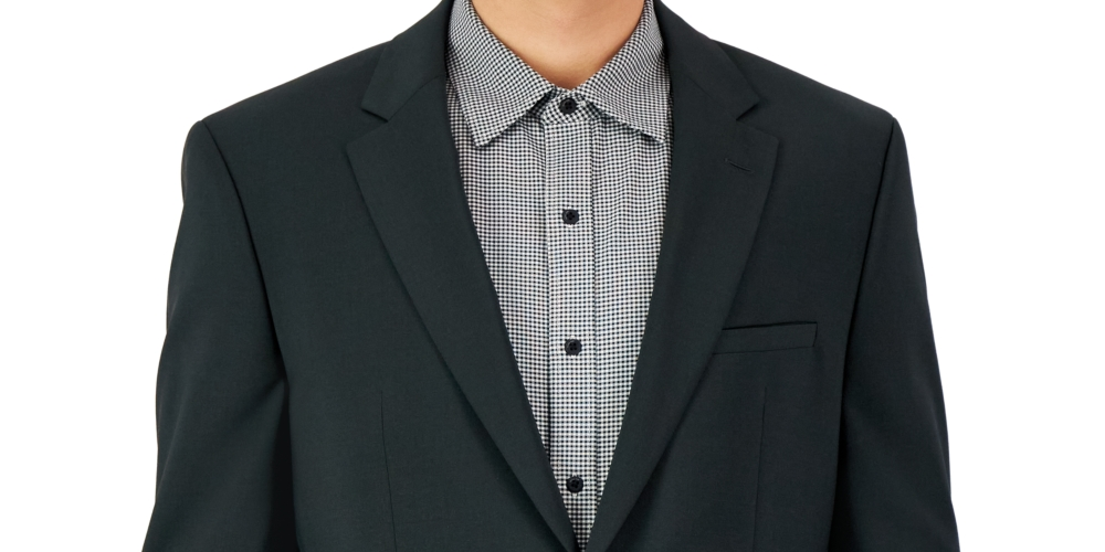 Jaqueta masculina Hugo Boss Modern Fit Super Flex, verde, tamanho 42