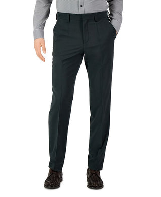 Hugo Boss Men's Modern Fit Super Flex Suit Pants Green Size 32
