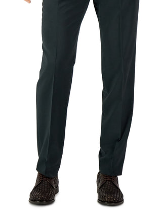 Calça de terno masculina Hugo Boss Modern Fit Super Flex, verde, tamanho 36