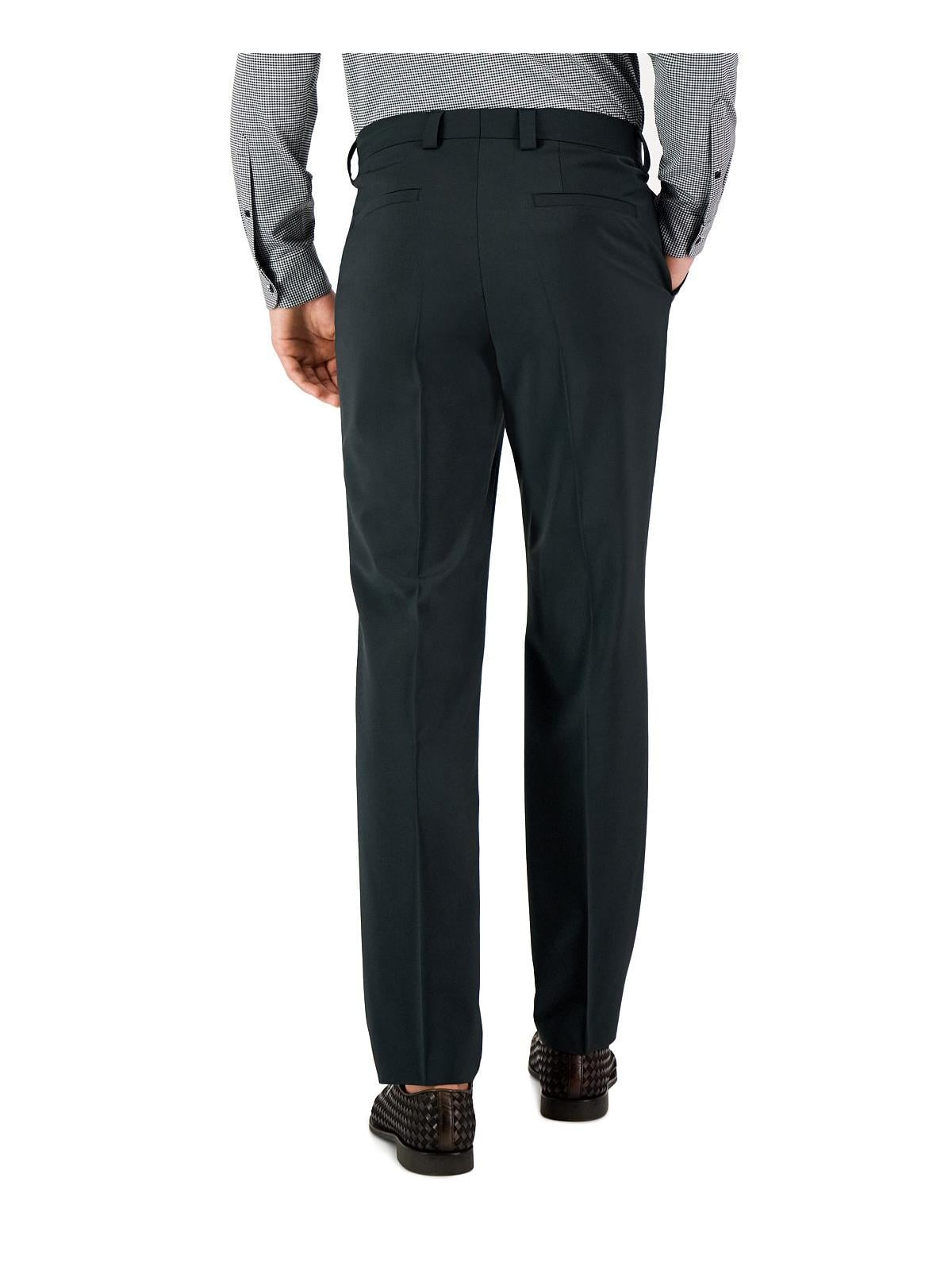 Calça de terno masculina Hugo Boss Modern Fit Super Flex, verde, tamanho 4