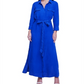 Vestido camisa com cinto L'Agence Cameron azul tamanho M