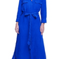 Vestido camisa com cinto L'Agence Cameron azul tamanho M