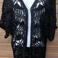 Entro - Women's Crocheted Open Work Sleeved