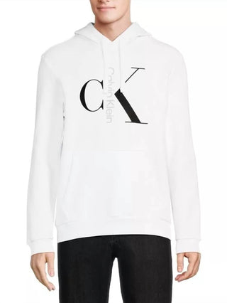 Calvin Klein - Moletom com capuz e monograma com logotipo misto