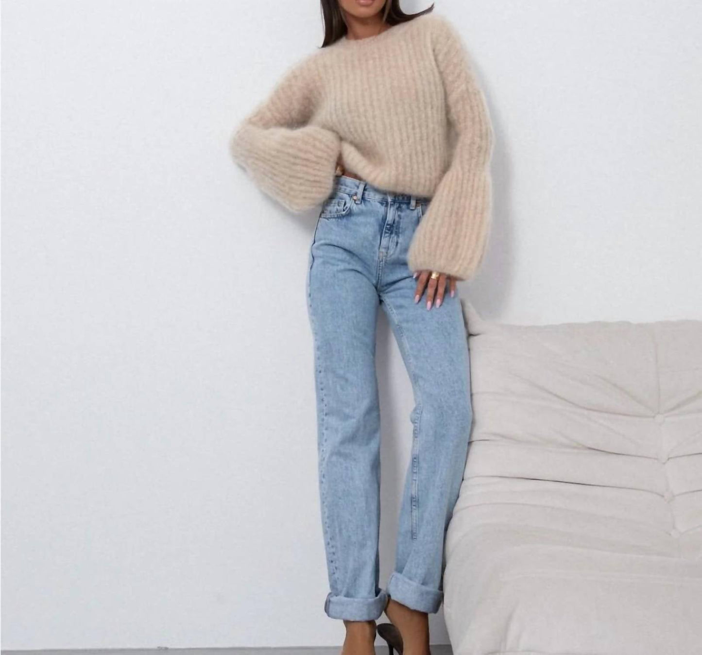 Mica - Icon Flared Sleeves One Size Sweater