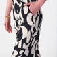 Joseph Ribkoff - Abstract Print Wide-Leg Pants