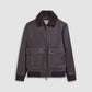 Bugatchi Uomo - Leather Zip Up Aviator Jacket