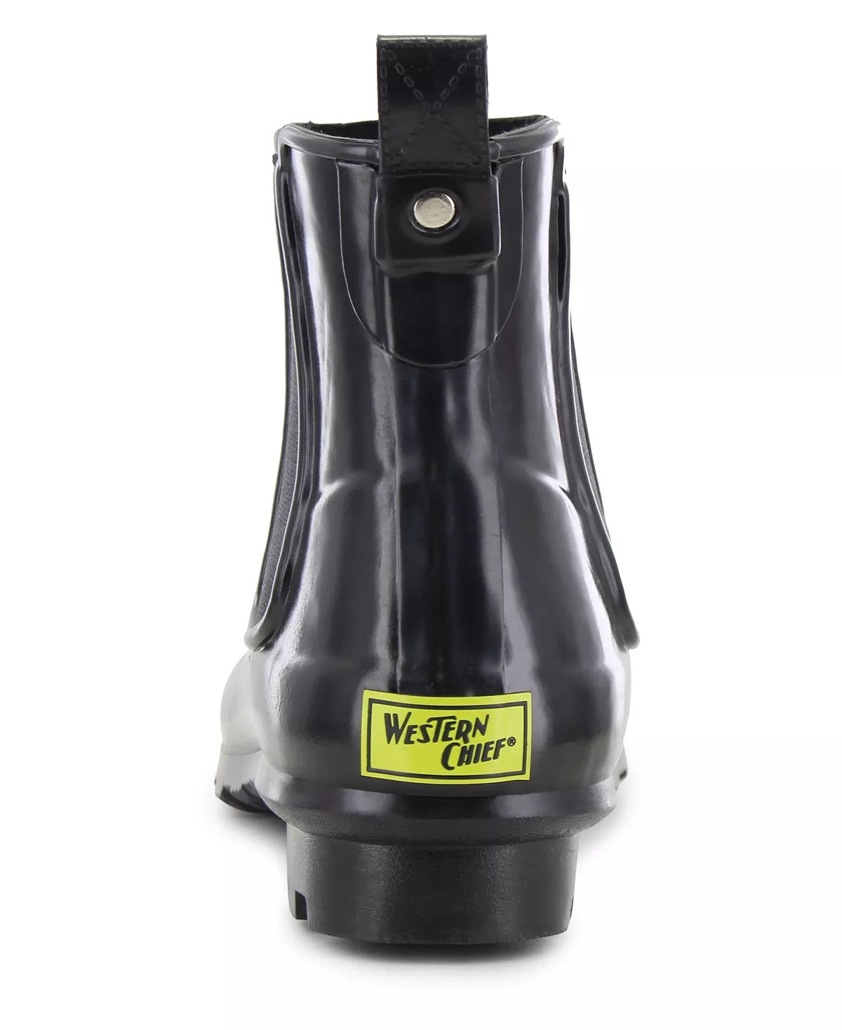 Bota de chuva Western Chief Classic Chelsea feminina, preta, tamanho 11