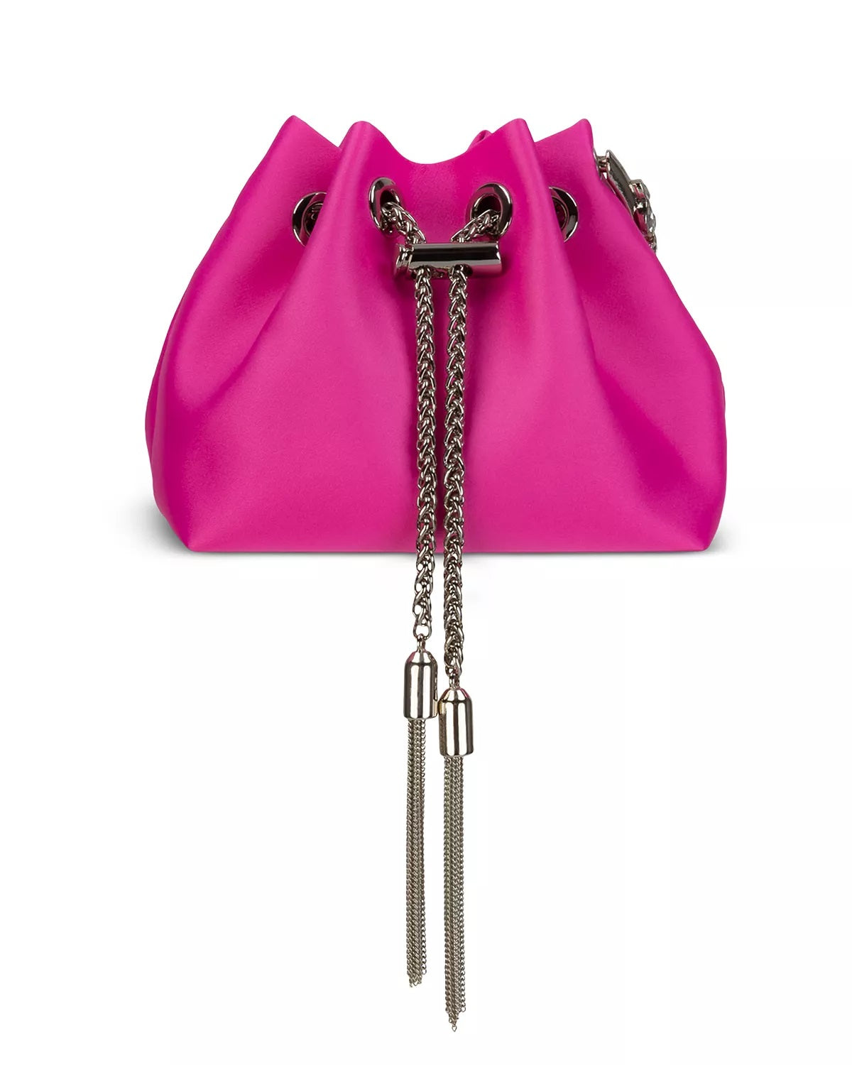 Bolsa feminina Sondra Roberts de cetim com cordão, rosa, tamanho regular