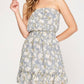 She + Sky - Audrey Floral Strapless Dress
