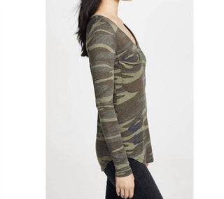 Z Supply - Blusa de manga comprida com um bolso