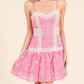 Baby Pink - Finley Embroidered Mini Dress