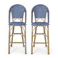 Outdoor PE Rattan French Barstool Set