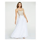 Women's White Full-Length Formal Dress - Juniors Size 13