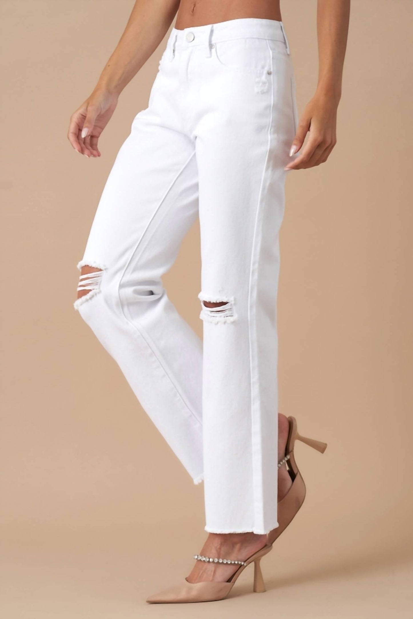 Insane Gene - High Rise Straight Leg Denim Pant
