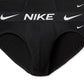 Pacote com 3 cuecas Nike Dri Fit Essential Micro Stretch Masculinas, Pretas, Tamanho Médio