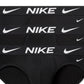 Pacote com 3 cuecas Nike Dri Fit Essential Micro Stretch Masculinas, Pretas, Tamanho Médio