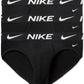 Pacote com 3 cuecas Nike Dri Fit Essential Micro Stretch Masculinas, Pretas, Tamanho Médio
