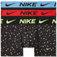 Boxers Nike Dri-Fit Essential Micro Trunk Masculinos, Pacote com 3, Azul, Tamanho Médio