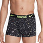 Boxers Nike Dri-Fit Essential Micro Trunk Masculinos, Pacote com 3, Azul, Tamanho Médio