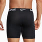Cuecas Boxer Nike Dri Fit Essential Micro Masculinas, Pacote com 3, Pretas, Tamanho Médio