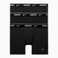 Cuecas boxer Nike Dri Fit Essential masculinas, pacote com 3, em algodão elástico, pretas, tamanho extragrande