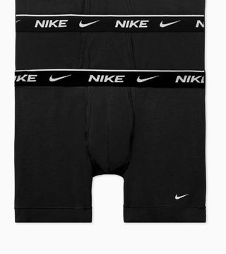 Cuecas boxer Nike Dri Fit Essential masculinas, pacote com 3, em algodão elástico, pretas, tamanho extragrande