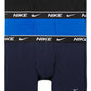 Cuecas Boxer Nike Dri Fit Essential Cotton Stretch Masculinas, Pacote com 3, Azul, Tamanho Médio