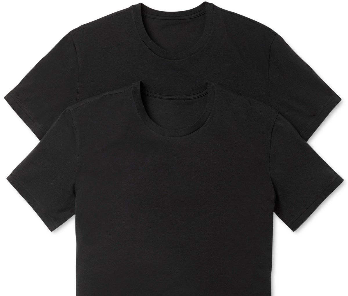 Camiseta Nike Dri Fit Masculina de Algodão Elástico e Gola Redonda, Pacote com 2 unidades, Preta, Tamanho P