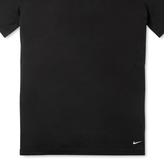Camiseta Nike Dri Fit Masculina de Algodão Elástico e Gola Redonda, Pacote com 2 unidades, Preta, Tamanho P