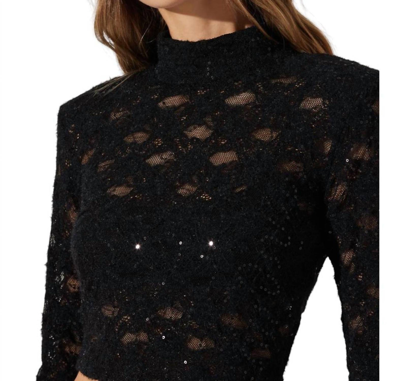 Astr - Roux Mock Neck Top