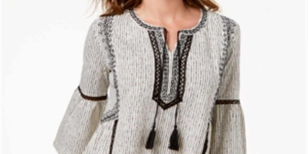 Blusa feminina estampada estilo camponês, branca, tamanho XX-G