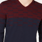 Suéter Alfani Masculino Colorblocked Dash Vermelho Tamanho Médio