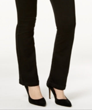 INC International Concepts Women's Curvy Fit INCFinity Bootcut Jeans Black Size 8