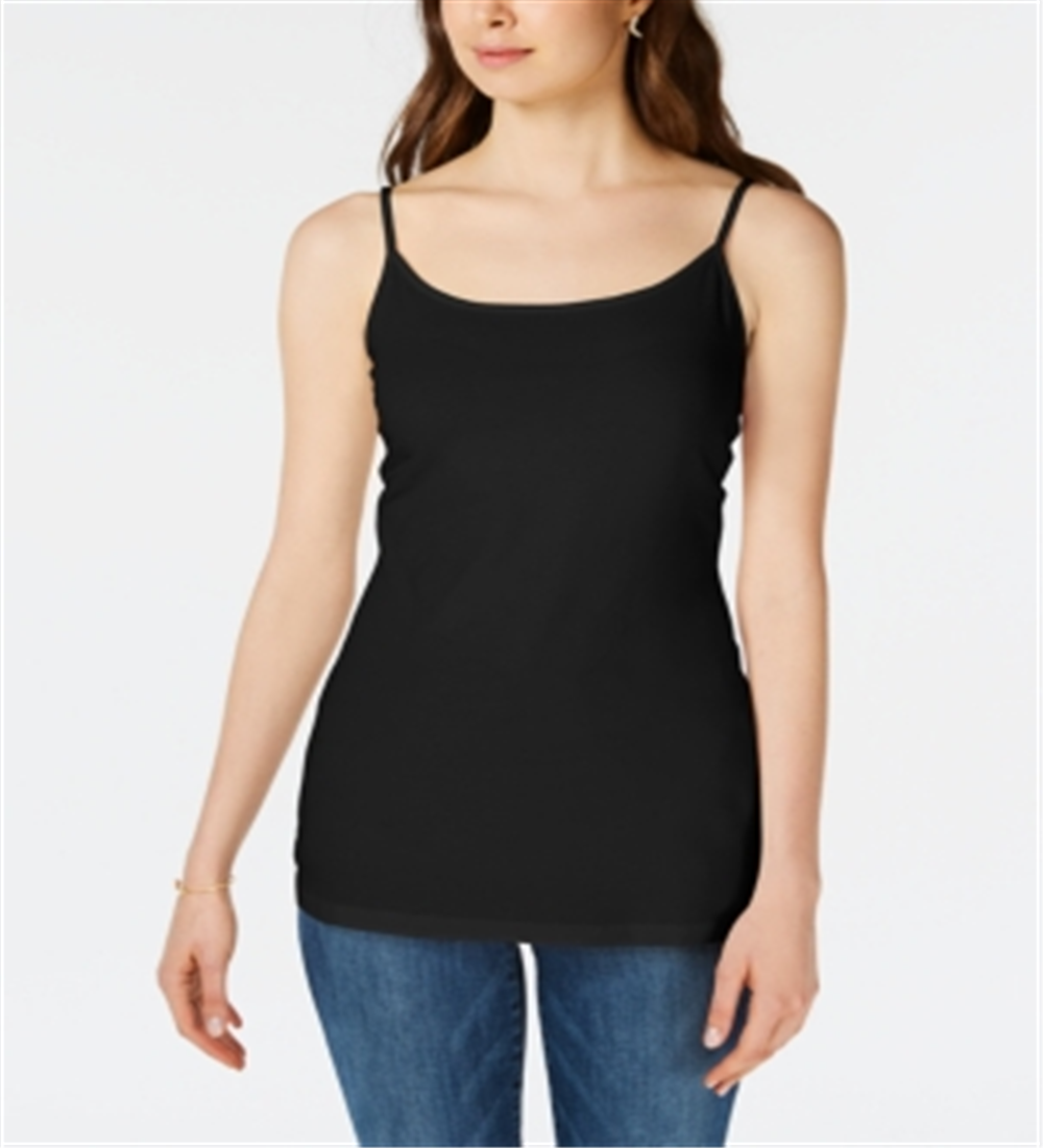 Camisola longa feminina Maison Jules, preta, tamanho grande