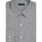 Camisa social xadrez slim fit masculina Club Room, preta, tamanho 18,5 x 34-35