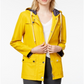 Capa de chuva com capuz feminina Maison Jules, amarela, tamanho grande