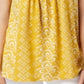 Blusa feminina sem mangas bordada Style &amp; Co, amarela, tamanho X-S