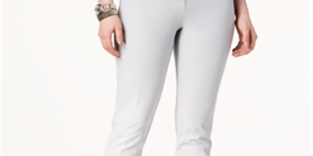 Calça skinny feminina Alfani cinza tamanho 4