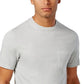 Camiseta básica de algodão masculina Club Room - cinza, tamanho médio