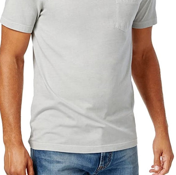 Camiseta básica de algodão masculina Club Room - cinza, tamanho médio