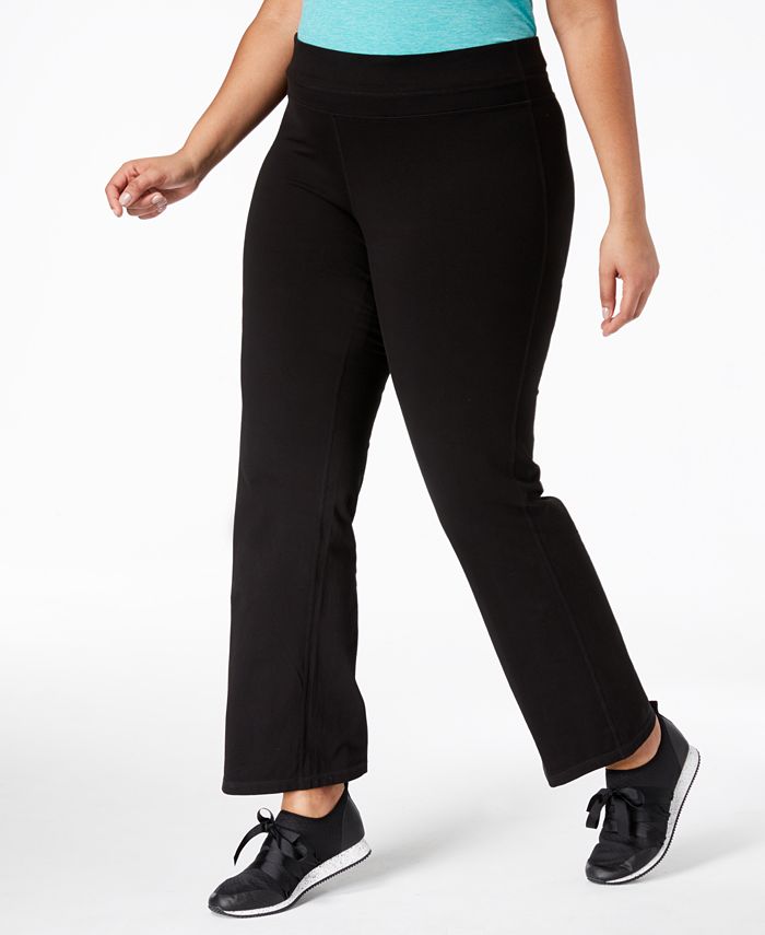 Calça de ioga ativa ID Ideology Flex Stretch feminina, preta, tamanho 2X