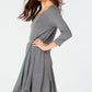 Vestido rodado feminino Style &amp; Co cinza tamanho pequeno M