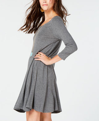 Vestido rodado feminino Style &amp; Co cinza tamanho pequeno M