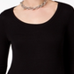 INC International Concepts Top feminino com bainha de lenço e blocos de cores, preto, tamanho pequeno