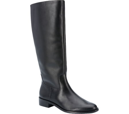Bota feminina Walking Cradles com cano médio, preta, tamanho 10,5 M (B)